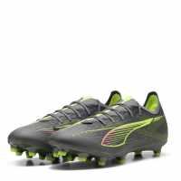Puma Мъжки Футболни Бутонки Ultra Match Firm Ground Football Boots Mens Сребро/Жълто 