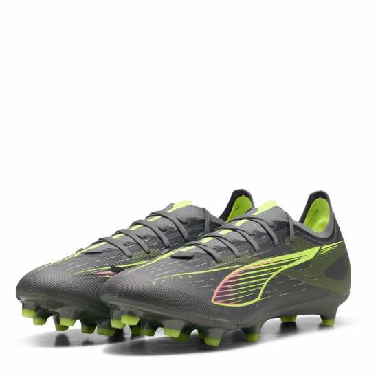 Puma Мъжки Футболни Бутонки Ultra Match Firm Ground Football Boots Mens Сребро/Жълто 