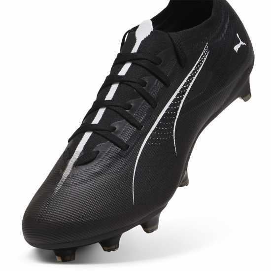 Puma Мъжки Футболни Бутонки Ultra Match Firm Ground Football Boots Mens Черно/Бяло Puma Ultra Match Firm Ground Football Boots Mens Черно/Бяло