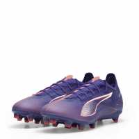 Puma Мъжки Футболни Бутонки Ultra Match Firm Ground Football Boots Mens Лилаво/Бяло/Оранжево 