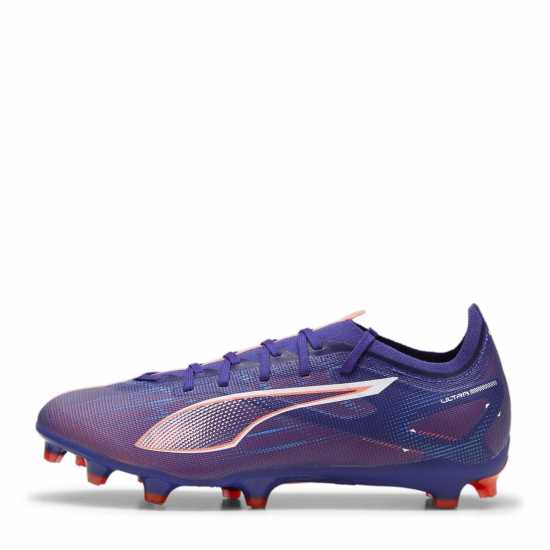 Puma Мъжки Футболни Бутонки Ultra Match Firm Ground Football Boots Mens Лилаво/Бяло/Оранжево 