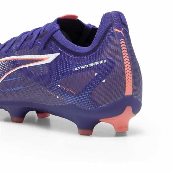 Puma Мъжки Футболни Бутонки Ultra Match Firm Ground Football Boots Mens Лилаво/Бяло/Оранжево 