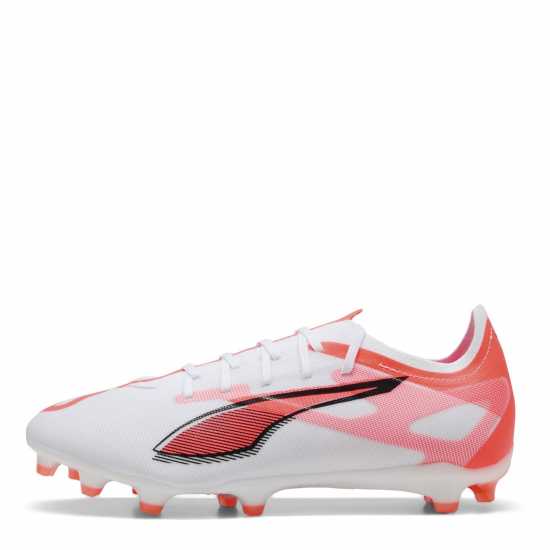 Puma Мъжки Футболни Бутонки Ultra Match Firm Ground Football Boots Mens Бяло/Червено 
