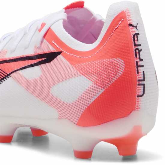 Puma Мъжки Футболни Бутонки Ultra Match Firm Ground Football Boots Mens Бяло/Червено 