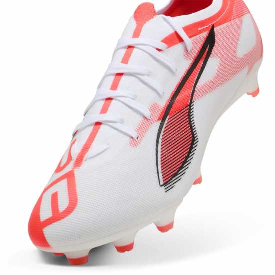 Puma Мъжки Футболни Бутонки Ultra Match Firm Ground Football Boots Mens Бяло/Червено 