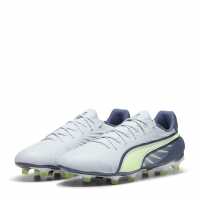 Puma Мъжки Футболни Бутонки King Match Firm Ground Football Boots Mens Сиво/Жълто Футболни стоножки