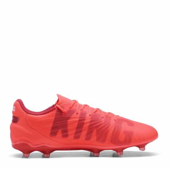 Puma Мъжки Футболни Бутонки King Match Firm Ground Football Boots Mens Червено/Бяло Футболни стоножки
