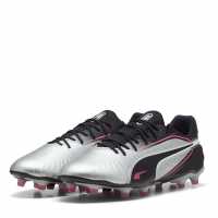 Puma Мъжки Футболни Бутонки King Match Firm Ground Football Boots Mens Сребро/Черно Формула Пакет