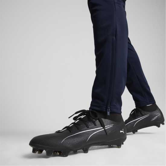 Puma Ultra Match+ Firm Ground Football Boots Mens Черно/Бяло Puma Мъжки Футболни Бутонки Ultra Match+ Firm Ground Football Boots Mens Черно/Бяло