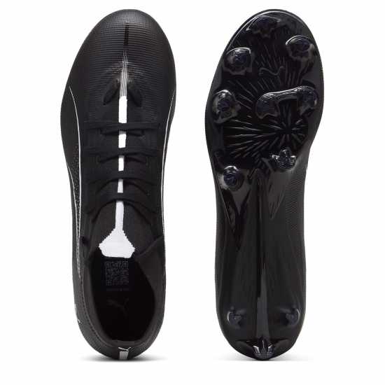 Puma Ultra Match+ Firm Ground Football Boots Mens Черно/Бяло Puma Мъжки Футболни Бутонки Ultra Match+ Firm Ground Football Boots Mens Черно/Бяло