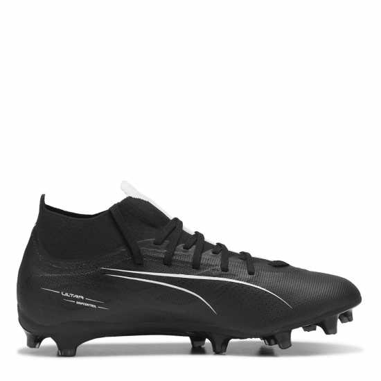 Puma Ultra Match+ Firm Ground Football Boots Mens Черно/Бяло Puma Мъжки Футболни Бутонки Ultra Match+ Firm Ground Football Boots Mens Черно/Бяло