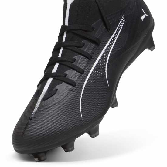 Puma Ultra Match+ Firm Ground Football Boots Mens Черно/Бяло Puma Мъжки Футболни Бутонки Ultra Match+ Firm Ground Football Boots Mens Черно/Бяло