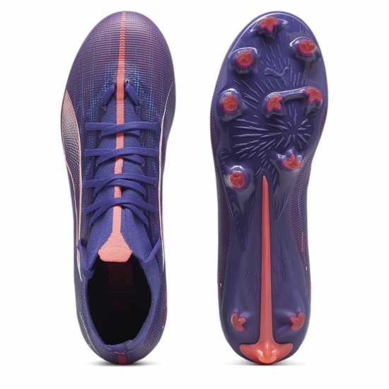 Puma Мъжки Футболни Бутонки Ultra Match+ Firm Ground Football Boots Mens Лилаво/Бяло/Оранжево Puma Мъжки Футболни Бутонки Ultra Match+ Firm Ground Football Boots Mens Лилаво/Бяло/Оранжево