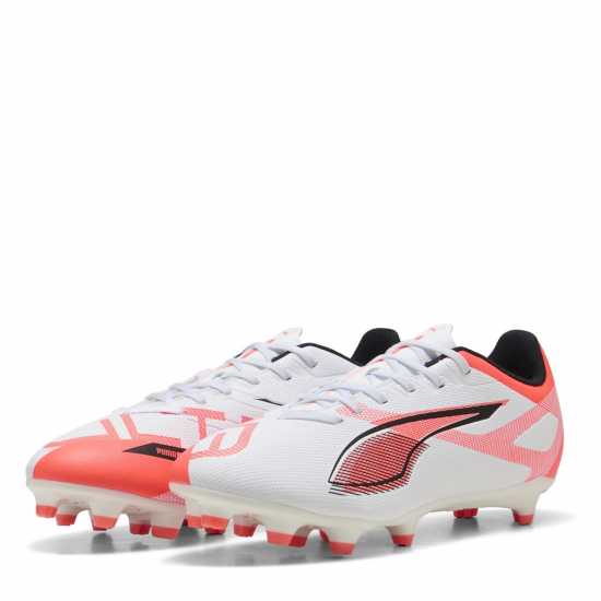 Puma Мъжки Футболни Бутонки Ultra Play Firm Ground Football Boots Mens Бяло/Червено 