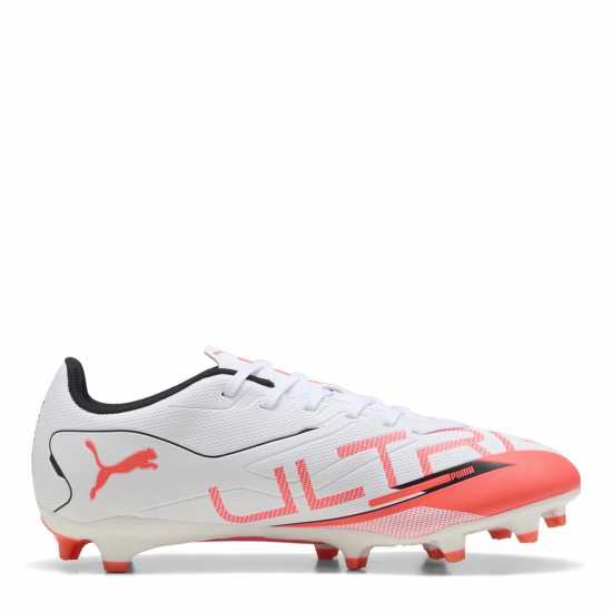 Puma Мъжки Футболни Бутонки Ultra Play Firm Ground Football Boots Mens Бяло/Червено 