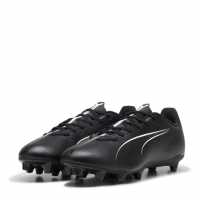 Puma Мъжки Футболни Бутонки Ultra Play Firm Ground Football Boots Mens Черно/Бяло 