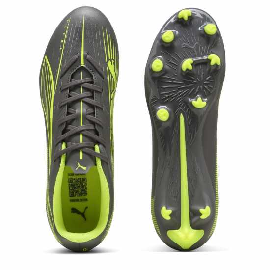 Puma Ultra Play Firm Ground Football Boots Mens Сребро/Жълто 