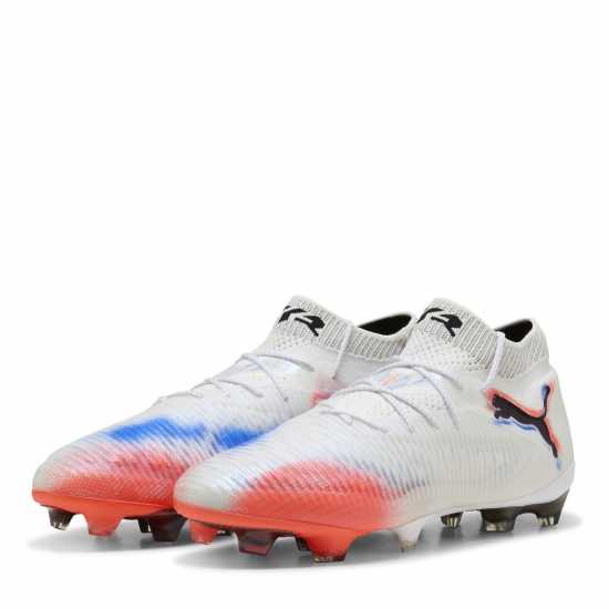 Мъжки футболни бутонки Puma Future 8 Ultimate Adults Firm Ground Football Boots White/Black/Red Puma Future 8 Ultimate Adults Firm Ground Football Boots White/Black/Red Мъжки футболни бутонки