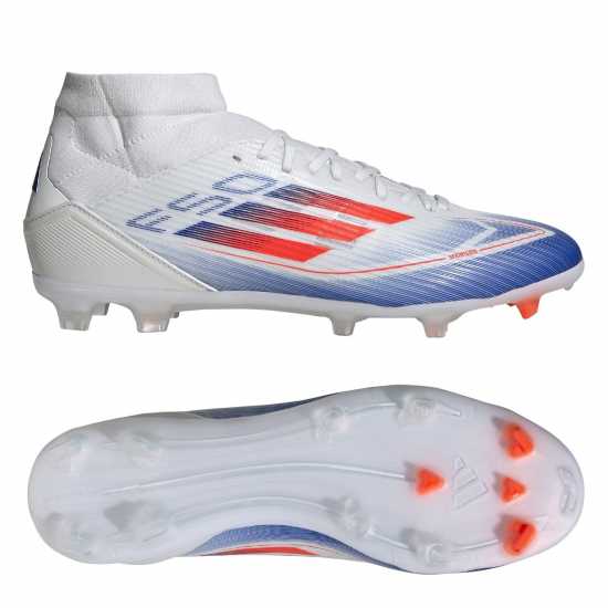 Adidas F50 League Firm Ground Football Boots Бяло/Червено/Синьо Мъжки футболни бутонки