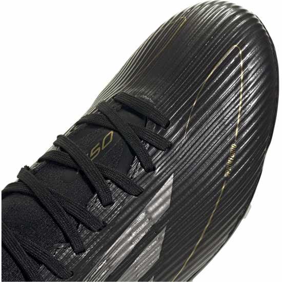 Adidas F50 League Firm Ground Football Boots Черно/сребро Мъжки футболни бутонки
