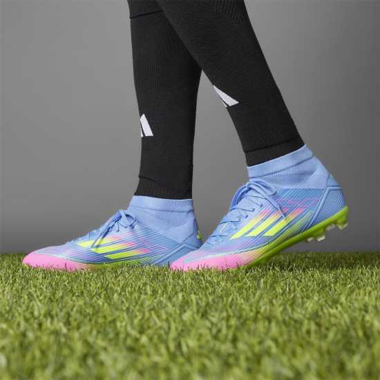 Adidas F50 League Firm Ground Football Boots Син/Лимон Мъжки футболни бутонки