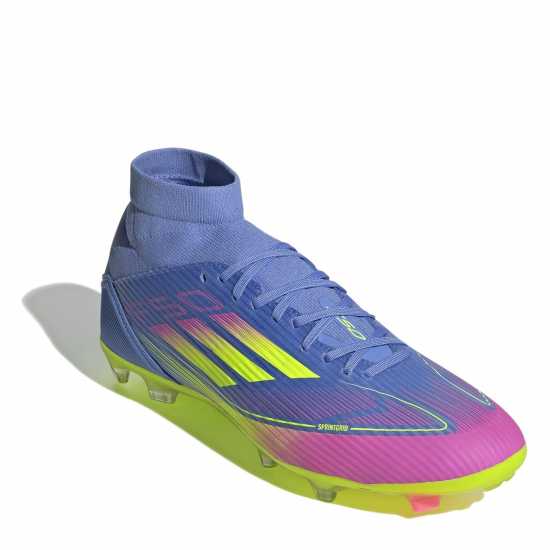 Adidas F50 League Firm Ground Football Boots Син/Лимон Мъжки футболни бутонки