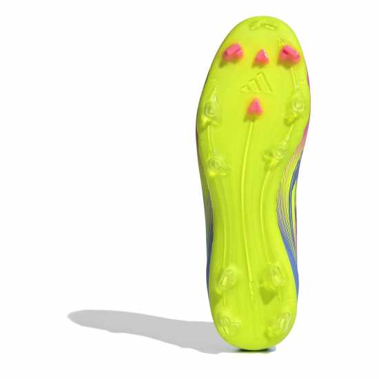 Adidas F50 League Firm Ground Football Boots Син/Лимон Мъжки футболни бутонки