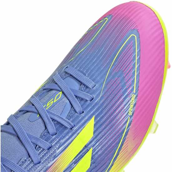 Adidas F50 League Firm Ground Football Boots Син/Лимон Мъжки футболни бутонки