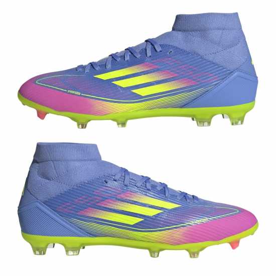 Adidas F50 League Firm Ground Football Boots Син/Лимон Мъжки футболни бутонки