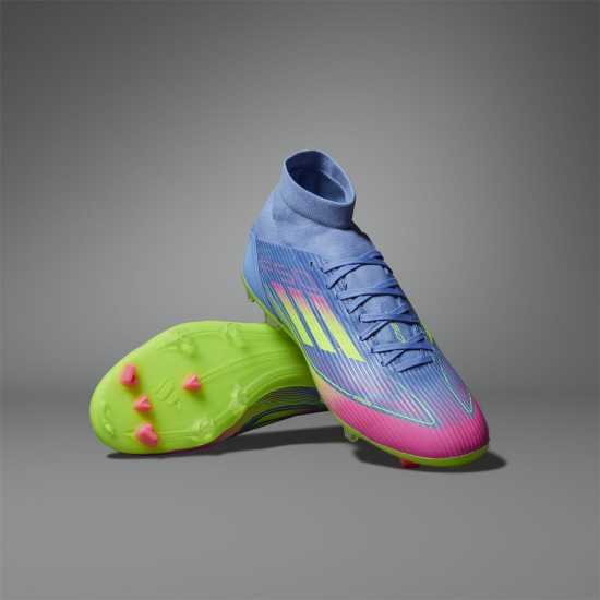 Adidas F50 League Firm Ground Football Boots Син/Лимон Мъжки футболни бутонки