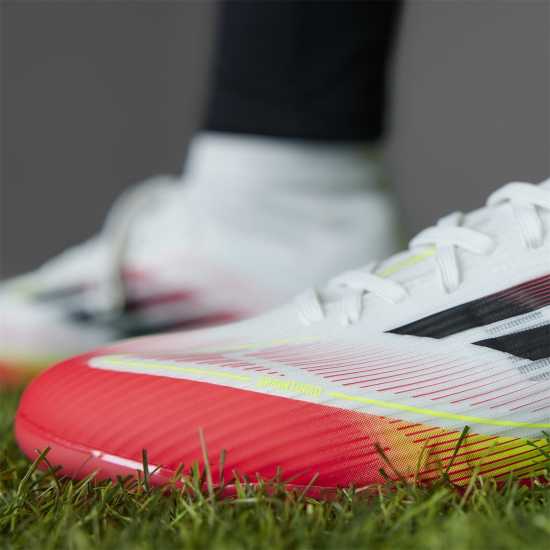 Adidas F50 League Firm Ground Football Boots Бяло/Червено Мъжки футболни бутонки