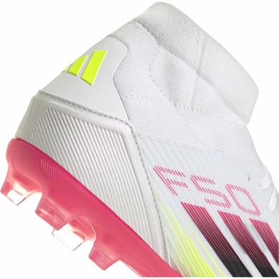 Adidas F50 League Firm Ground Football Boots Бяло/Червено Мъжки футболни бутонки