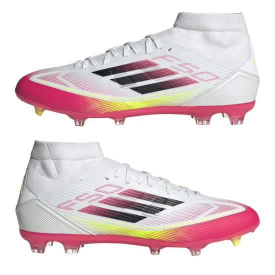 Adidas F50 League Firm Ground Football Boots Бяло/Червено Мъжки футболни бутонки