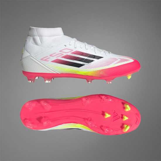 Adidas F50 League Firm Ground Football Boots Бяло/Червено Мъжки футболни бутонки