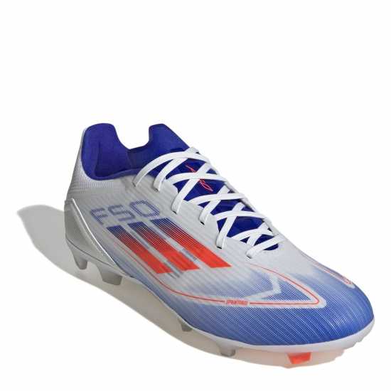 Adidas F50 League Adults Firm Ground Football Boots Бяло/Червено/Синьо Мъжки футболни бутонки
