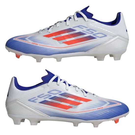 Adidas F50 League Adults Firm Ground Football Boots Бяло/Червено/Синьо Мъжки футболни бутонки