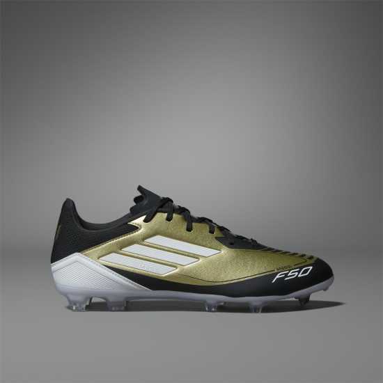 Adidas F50 League Adults Firm Ground Football Boots Злато/Черно Мъжки футболни бутонки