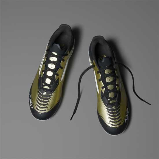 Adidas F50 League Adults Firm Ground Football Boots Злато/Черно Мъжки футболни бутонки