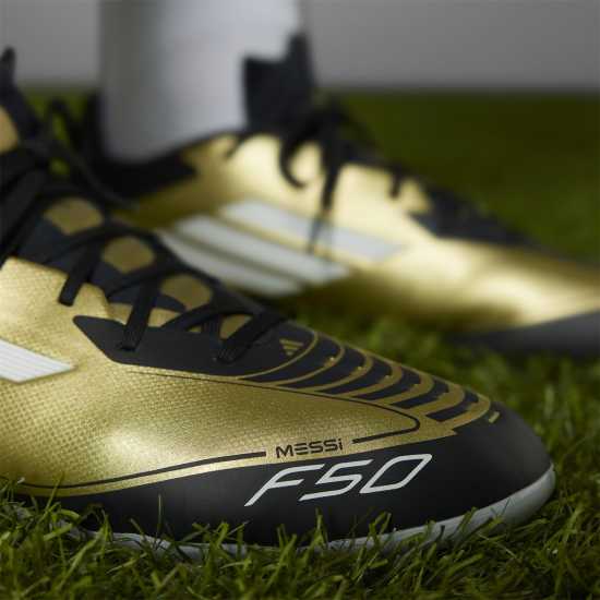 Adidas F50 League Adults Firm Ground Football Boots Злато/Черно Мъжки футболни бутонки