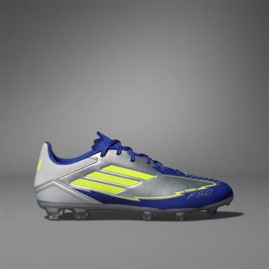 Adidas F50 League Adults Firm Ground Football Boots Сребро/Синьо Мъжки футболни бутонки