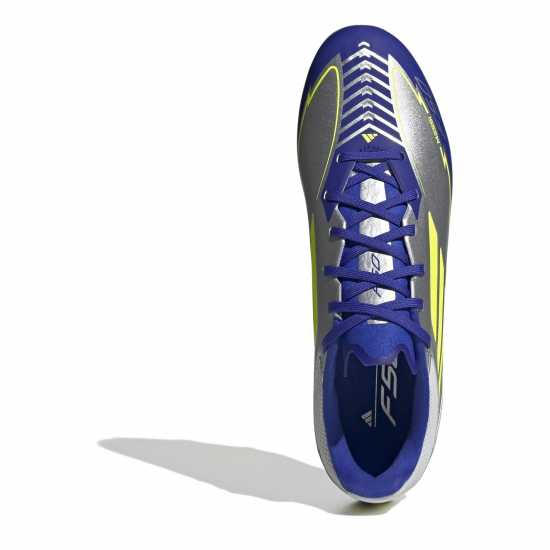 Adidas F50 League Adults Firm Ground Football Boots Сребро/Синьо Мъжки футболни бутонки