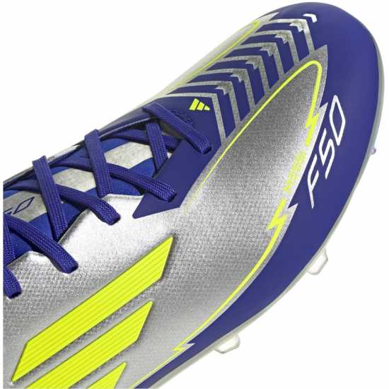 Adidas F50 League Adults Firm Ground Football Boots Сребро/Синьо Мъжки футболни бутонки