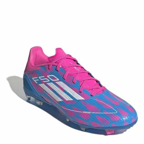 Adidas F50 League Adults Firm Ground Football Boots Blue/Pink Adidas F50 League Adults Firm Ground Football Boots