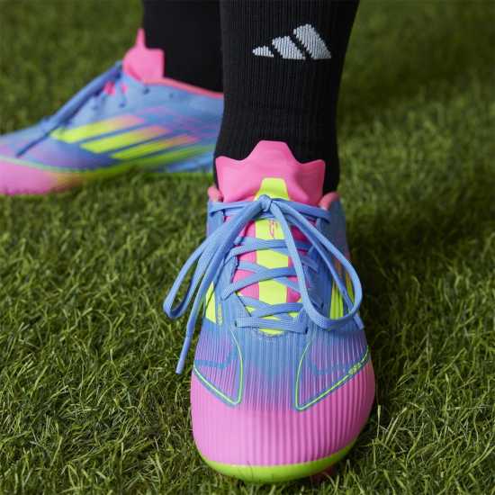 Adidas F50 League Adults Firm Ground Football Boots Син/Лимон Мъжки футболни бутонки
