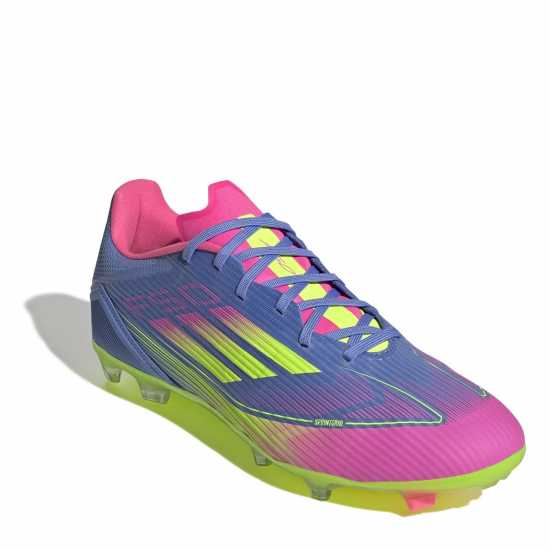 Adidas F50 League Adults Firm Ground Football Boots Син/Лимон Мъжки футболни бутонки