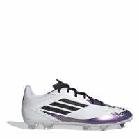 Adidas F50 League Adults Firm Ground Football Boots Бяло/Лилаво Мъжки футболни бутонки