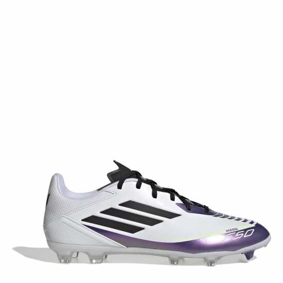 Adidas F50 League Adults Firm Ground Football Boots Бяло/Лилаво Мъжки футболни бутонки