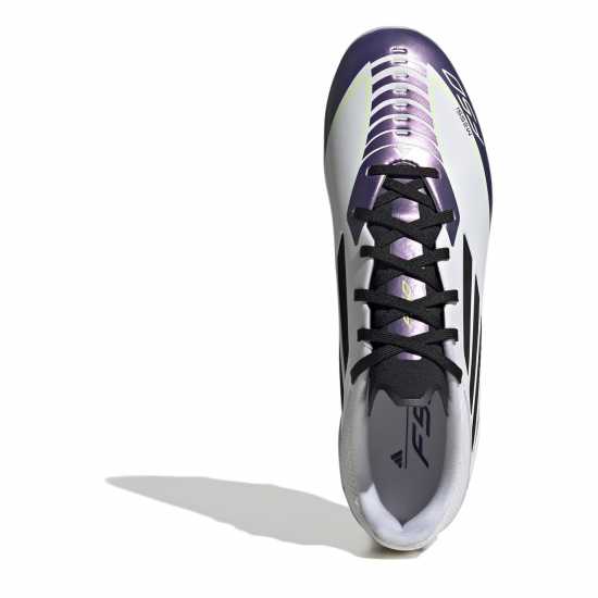 Adidas F50 League Adults Firm Ground Football Boots Бяло/Лилаво Мъжки футболни бутонки