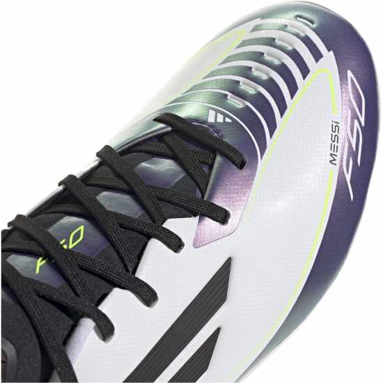 Adidas F50 League Adults Firm Ground Football Boots Бяло/Лилаво Мъжки футболни бутонки