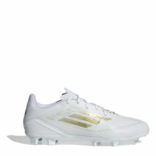 Adidas F50 League Adults Firm Ground Football Boots Бяло/Златно/Бяло Мъжки футболни бутонки